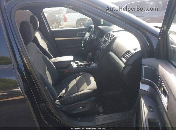 1FM5K8D82JGC91796 2018 FORD EXPLORER Black Вид салону спереду