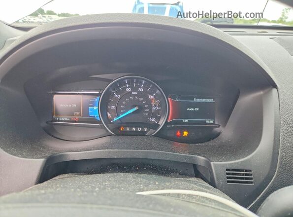 1FM5K8D82KGA39144 2019 FORD EXPLORER White Instrument cluster view