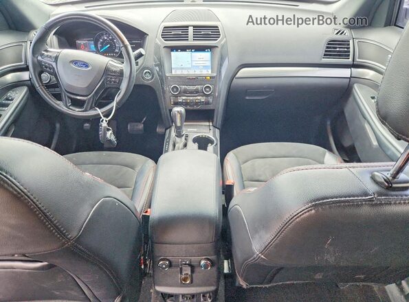 1FM5K8D82KGA39144 2019 FORD EXPLORER White Dashboard view