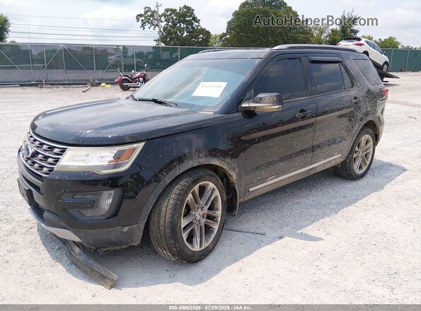 1FM5K8D83GGA03504 2016 FORD EXPLORER Black Przód lewy