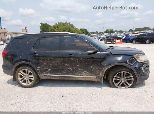 1FM5K8D83GGA03504 2016 FORD EXPLORER Black Widok wnętrza z tyłu