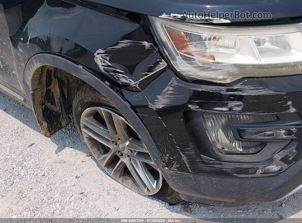 1FM5K8D83GGA03504 2016 FORD EXPLORER Black Widok z przodu