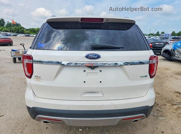 1FM5K8D83GGA34641 2016 FORD EXPLORER White Вид ззаду
