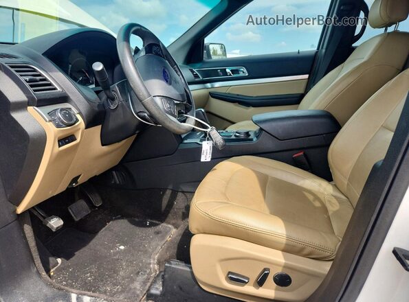 1FM5K8D83GGA34641 2016 FORD EXPLORER White Вид салону спереду