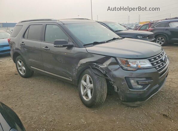 1FM5K8D83GGB04445 2016 FORD EXPLORER Серый Передняя правая четверть