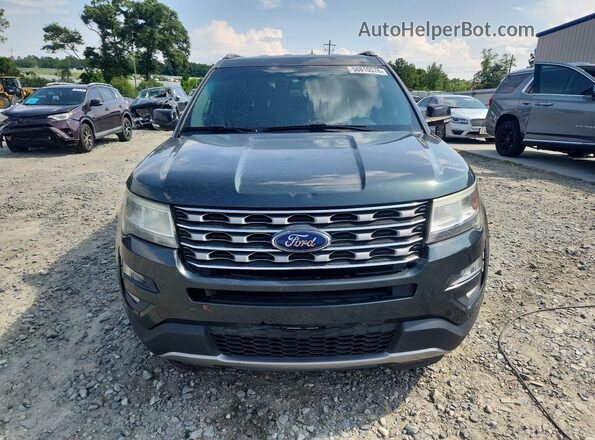 1FM5K8D83GGD00594 2016 FORD EXPLORER Green Դիմացի տեսք