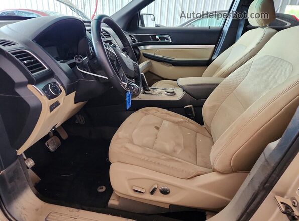 1FM5K8D83HGA60223 2017 FORD EXPLORER Cream Սալոնի դիմացի տեսք