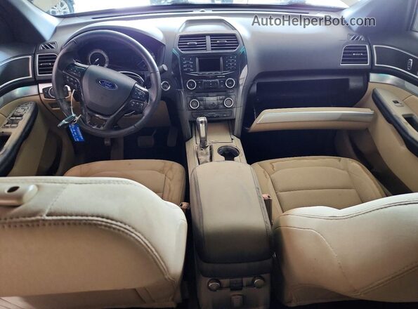 1FM5K8D83HGA60223 2017 FORD EXPLORER Cream Առջևի վահանակի տեսք