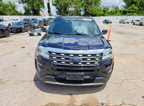 1FM5K8D83HGB00414 2017 FORD EXPLORER Черный Вид спереди