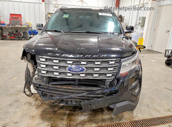 1FM5K8D83HGC41628 2017 FORD EXPLORER Black Front view