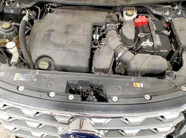 1FM5K8D83HGC41628 2017 FORD EXPLORER Black Engine compartment view