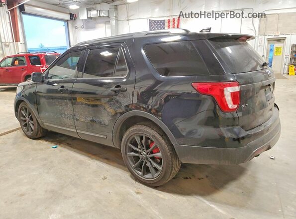 1FM5K8D83HGC41628 2017 FORD EXPLORER Black Rear left