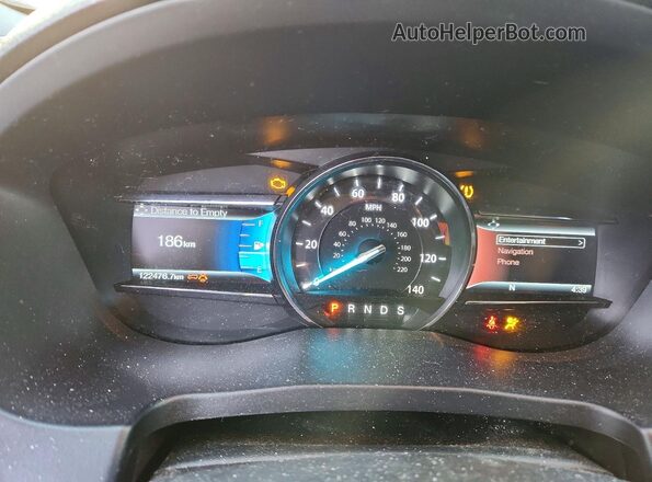 1FM5K8D83HGC41628 2017 FORD EXPLORER Black Instrument cluster view
