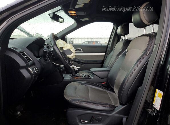 1FM5K8D83HGC74080 2017 FORD EXPLORER Black Vista interior delantera