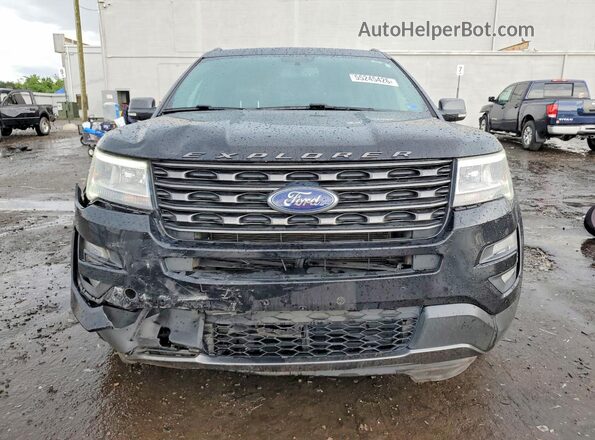 1FM5K8D83HGC74080 2017 FORD EXPLORER Black Vista frontal