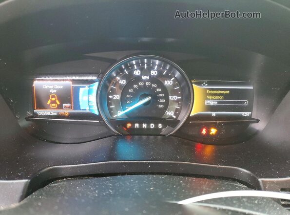 1FM5K8D83HGC74080 2017 FORD EXPLORER Black Vista del cuadro de instrumentos