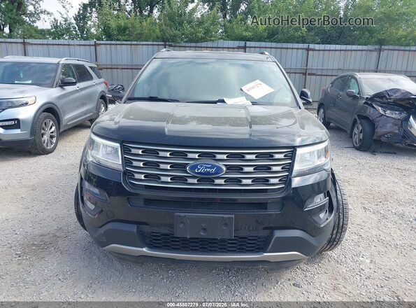 1FM5K8D83HGE35396 2017 FORD EXPLORER Black Սարքավորումների վահանակի տեսք
