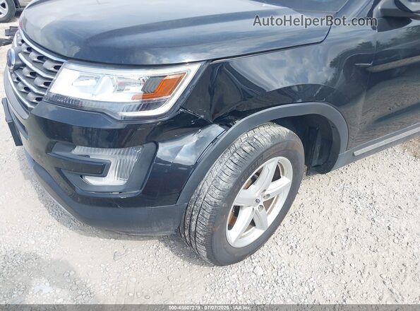 1FM5K8D83HGE35396 2017 FORD EXPLORER Black Դիմացի տեսք