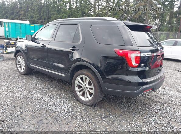 1FM5K8D83JGA98749 2018 FORD EXPLORER Черный Задняя левая четверть