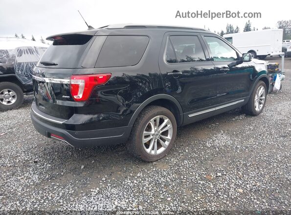 1FM5K8D83JGA98749 2018 FORD EXPLORER Черный Задняя правая четверть