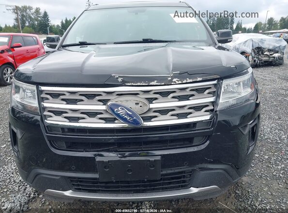 1FM5K8D83JGA98749 2018 FORD EXPLORER Черный Вид спереди