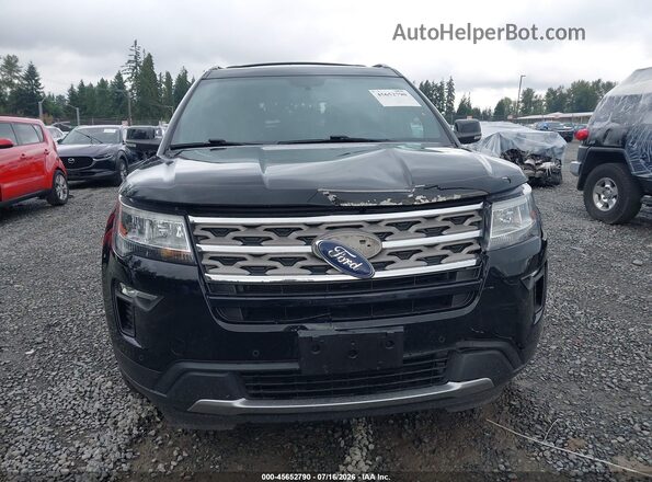 1FM5K8D83JGA98749 2018 FORD EXPLORER Черный Вид щитка приборов