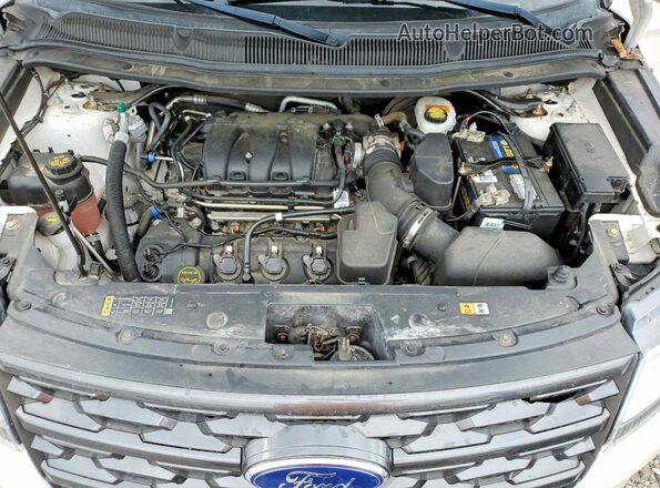 1FM5K8D83JGC02303 2018 FORD EXPLORER Белый Вид подкапотного пространства