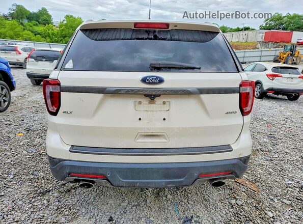 1FM5K8D83JGC02303 2018 FORD EXPLORER Белый Вид сзади