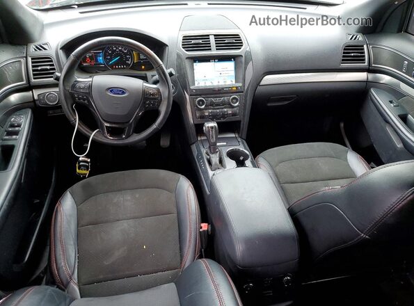 1FM5K8D83JGC02303 2018 FORD EXPLORER Белый Вид панели приборов