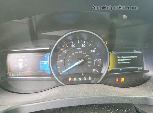 1FM5K8D83JGC02303 2018 FORD EXPLORER Белый Вид щитка приборов