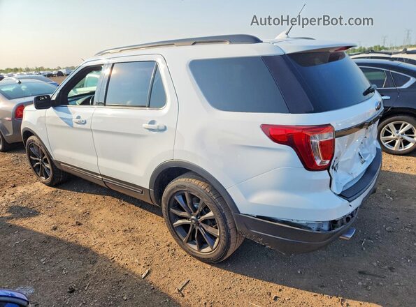 1FM5K8D83JGC31722 2018 FORD EXPLORER White Rear left