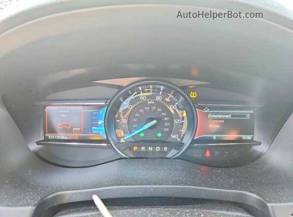1FM5K8D83JGC31722 2018 FORD EXPLORER White Instrument cluster view