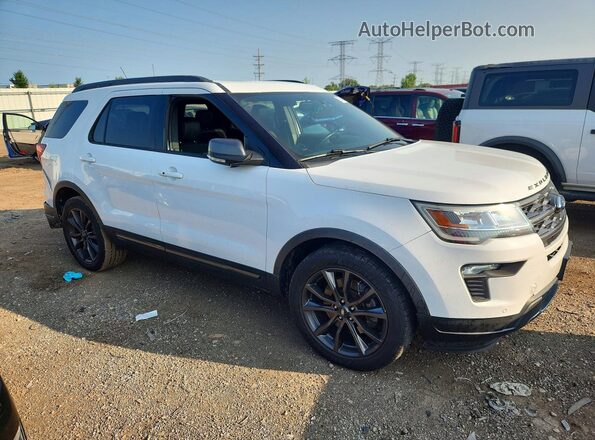 1FM5K8D83JGC31722 2018 FORD EXPLORER White Front right