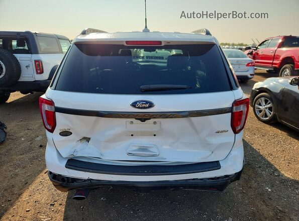 1FM5K8D83JGC31722 2018 FORD EXPLORER White Rear view