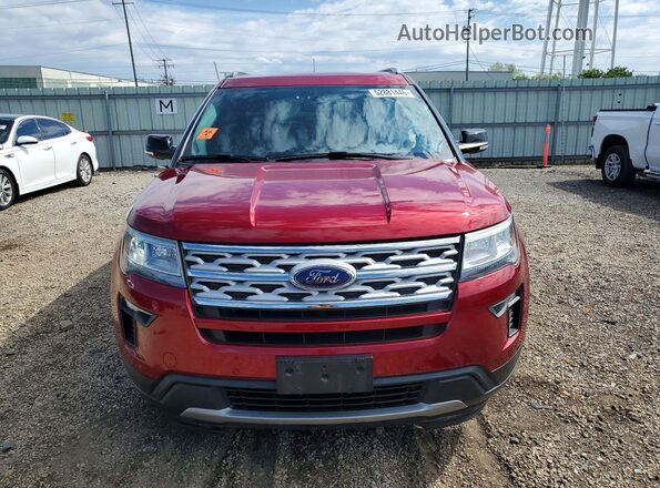 1FM5K8D83JGC91337 2018 FORD EXPLORER Burgundy Vista frontal