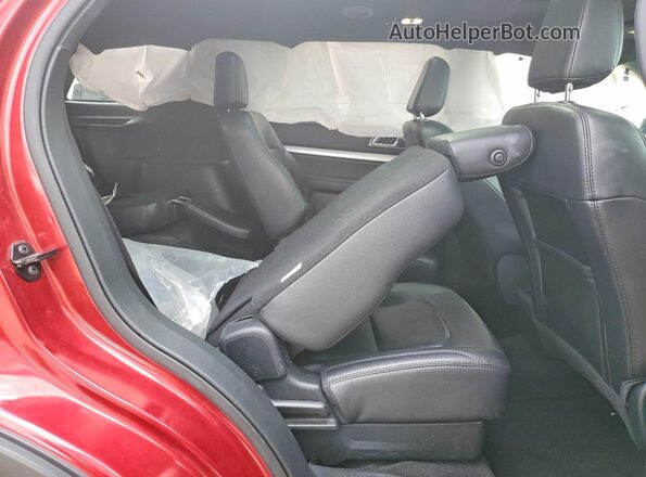 1FM5K8D83JGC91337 2018 FORD EXPLORER Burgundy Vista interior trasera