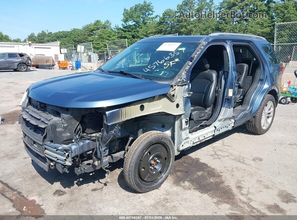 1FM5K8D83KGB00548 2019 FORD EXPLORER Синий Вид спереди