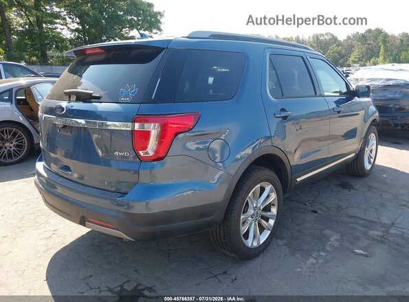 1FM5K8D83KGB00548 2019 FORD EXPLORER Синий Задняя правая четверть
