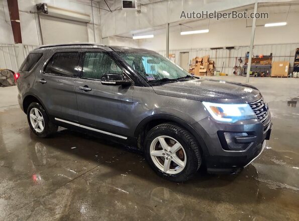 1FM5K8D84GGA58933 2016 FORD EXPLORER Gray Передня права чверть