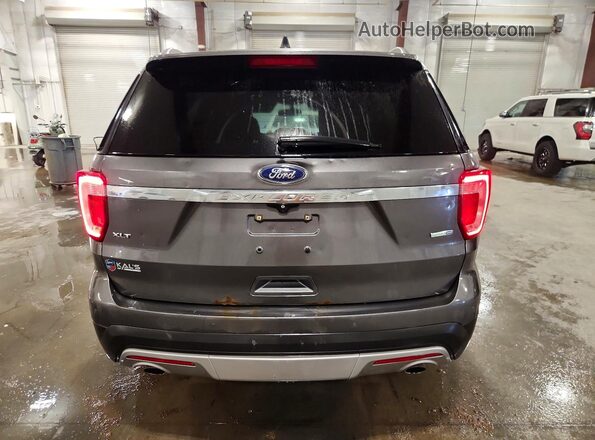 1FM5K8D84GGA58933 2016 FORD EXPLORER Gray Вид ззаду