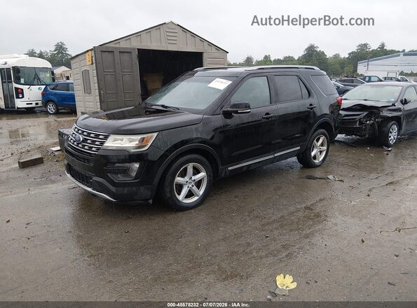 1FM5K8D84GGA81323 2016 FORD EXPLORER Black Przód lewy