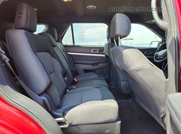 1FM5K8D84GGB79798 2016 FORD EXPLORER Red Vista interior trasera