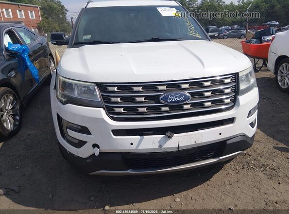 1FM5K8D84GGD08722 2016 FORD EXPLORER White Front view