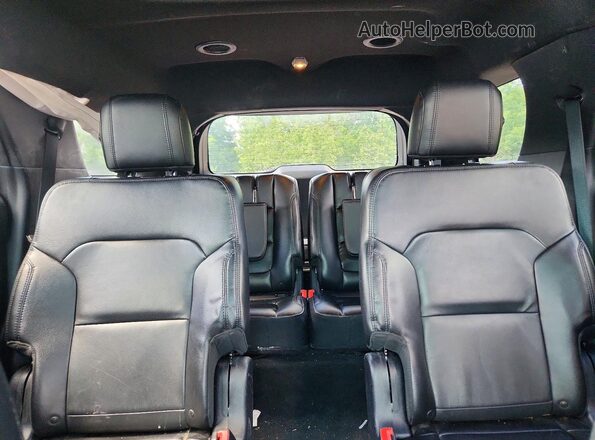 1FM5K8D84HGA56682 2017 FORD EXPLORER Black Vista de los asientos traseros