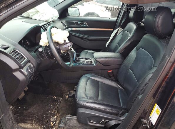 1FM5K8D84HGA56682 2017 FORD EXPLORER Black Vista interior delantera