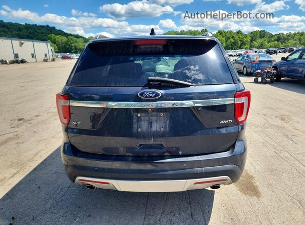 1FM5K8D84HGA56682 2017 FORD EXPLORER Black Vista trasera