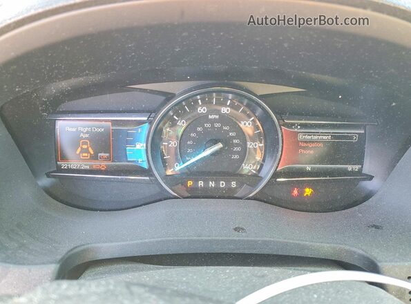1FM5K8D84HGA60716 2017 FORD EXPLORER White Սարքավորումների վահանակի տեսք