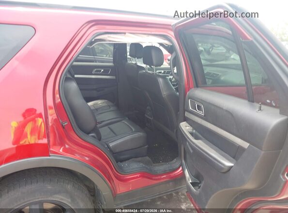 1FM5K8D84HGA67987 2017 FORD EXPLORER Red VIN კოდის სტიკერის ხედი