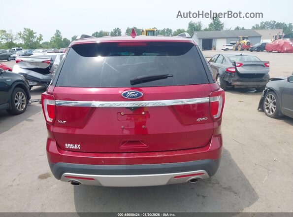 1FM5K8D84HGA67987 2017 FORD EXPLORER Red 