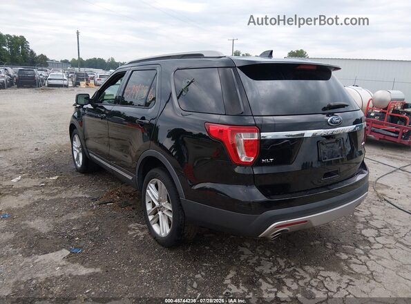 1FM5K8D84HGC28158 2017 FORD EXPLORER Black Trasero izquierdo